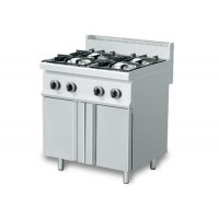Gasherd 4xBrenner  mit Pilotflamme ggmgastro GHS879M